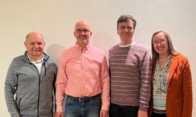 Bürgermeister Gespräch mit Ergoldings BGM Andreas Strauß im Kraxn Wirt in Ergolding