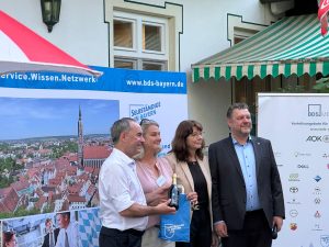 BDS Bayern Sommerfest 2026 Gruppenbild Präsidentin, Geschäftsführer, Bezirksgeschäftsführerin und Hubert Aiwanger